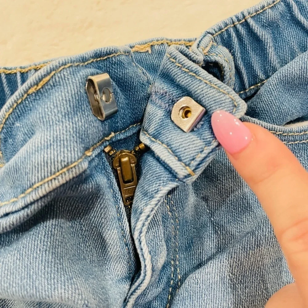 GAP Denim Distressed Raw Hem Toddler Kid’s Shortie Jean Shorts Size 5 Years